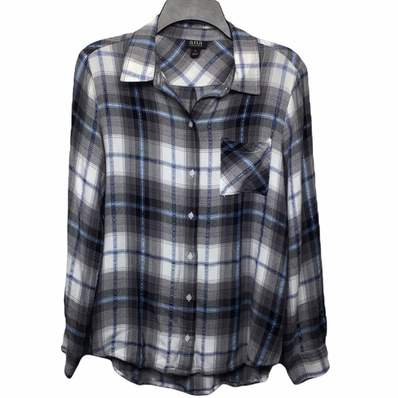 a.n.a | Tops | Ana Soft Plaid Flannel 